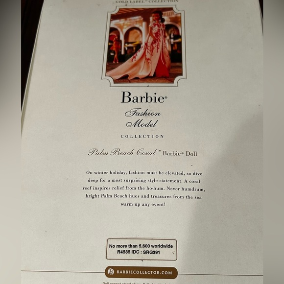 NIB Barbie Fashion Model Collection Doll - Palm Beach Coral - Picture 5 of 6